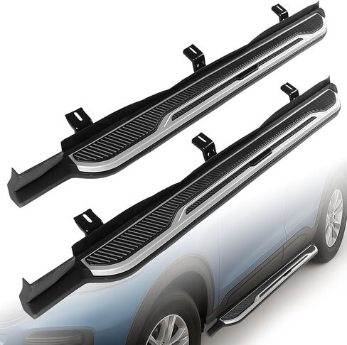 Running Boards Fit for Jeep Wrangler JL and Unlimited 4 Door 2018 2019 2020 2021 2022 2023 2024 2025, Non-Slip Design Side Steps, 6.9" Textured Black Step Bars in Saudi Arabia