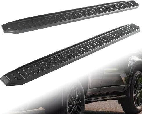 Running Boards Fit for Jeep Wrangler JL and Unlimited 4 Door 2018 2019 2020 2021 2022 2023 2024 2025, Non-Slip Design Side Steps, 6.9" Textured Black Step Bars in Kuwait