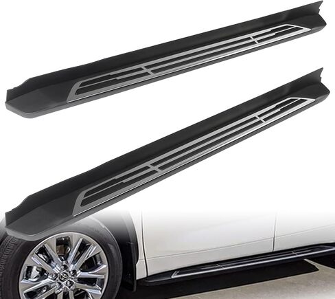 Running Boards Fit for Jeep Wrangler JL and Unlimited 4 Door 2018 2019 2020 2021 2022 2023 2024 2025, Non-Slip Design Side Steps, 6.9" Textured Black Step Bars in Saudi Arabia