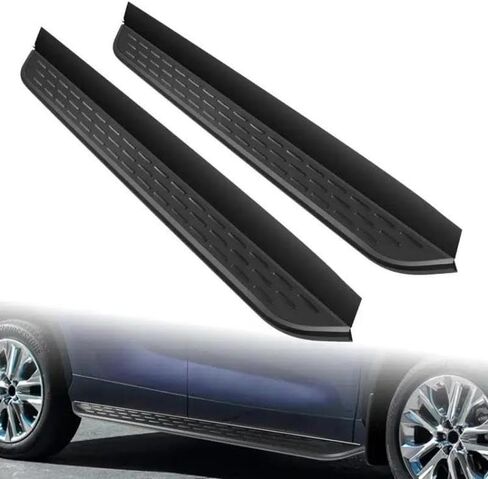 Running Boards Fit for Jeep Wrangler JL and Unlimited 4 Door 2018 2019 2020 2021 2022 2023 2024 2025, Non-Slip Design Side Steps, 6.9" Textured Black Step Bars in Saudi Arabia