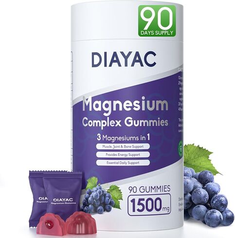 غليتات مركب المغنيسيوم ، مكملات المغنيسيوم المعبأة بشكل فردي ، شيلات المغنيسيوم ، bisglycinate ، malate ، سيترات ، تورات مضغ للنساء والرجال ، النوم والعضلات والأعصاب ، Vegan 90 Counts in Saudi Arabia
