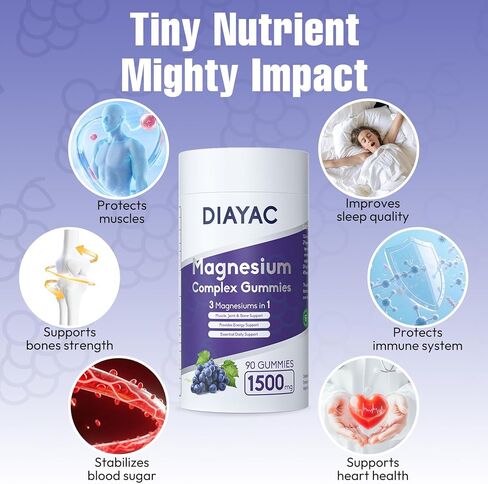 غليتات مركب المغنيسيوم ، مكملات المغنيسيوم المعبأة بشكل فردي ، شيلات المغنيسيوم ، bisglycinate ، malate ، سيترات ، تورات مضغ للنساء والرجال ، النوم والعضلات والأعصاب ، Vegan 90 Counts in Saudi Arabia