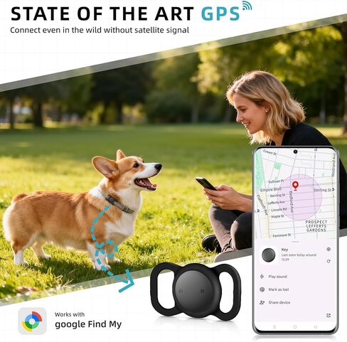 GPS Tracker (1 Pack) ، Mini GPS Tracker ، Smart Tag Bluetooth Tracker ، لا توجد رسوم شهرية ، IP68 Tracker مقاومة للماء متوافق مع Apple Find My ، Anti-Lost ، Anti-Lost ، الحيوانات الأليفة ، الأطفال ، العناصر in Kuwait
