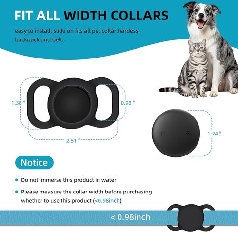 GPS Tracker (1 Pack) ، Mini GPS Tracker ، Smart Tag Bluetooth Tracker ، لا توجد رسوم شهرية ، IP68 Tracker مقاومة للماء متوافق مع Apple Find My ، Anti-Lost ، Anti-Lost ، الحيوانات الأليفة ، الأطفال ، العناصر in Kuwait
