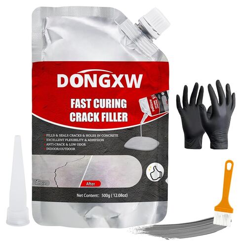 Concrete Crack Filler, Slab Concrete Crack Waterproof Repair Sealant, Caulking Glue Weather Resistant Type, Quick-Drying Sealing Adhesive, Caulking Glue for Concrete (2pcs, 1000g) in Kuwait