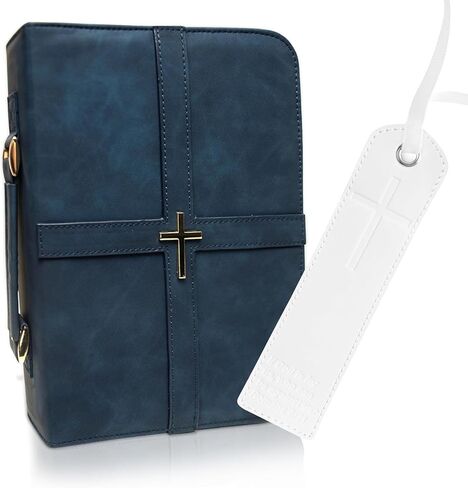 Bible Cover Case for Women, Elegant & Practical Bible Case with Shoulder Strap, Light Beige Leather Bible Cover, Feminine Bible Bag, Hardwearing & Soft Bible Covers for Ladies in Kuwait