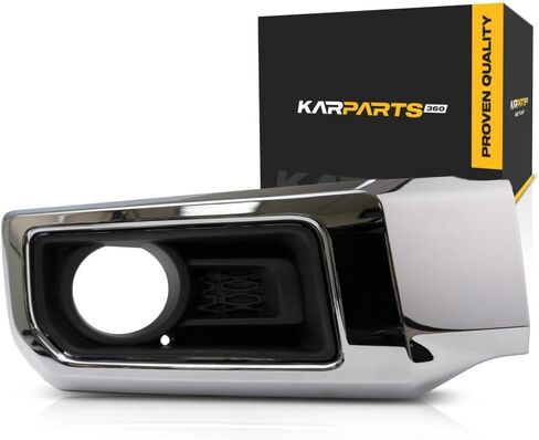 Karparts360 لـ Toyota 4runner 2014-2023 ضباب Light Bezel Side Cassenger | مع تقليم الكروم | مع ثقب ضوء الضباب | استبدال TO1039180 in Kuwait