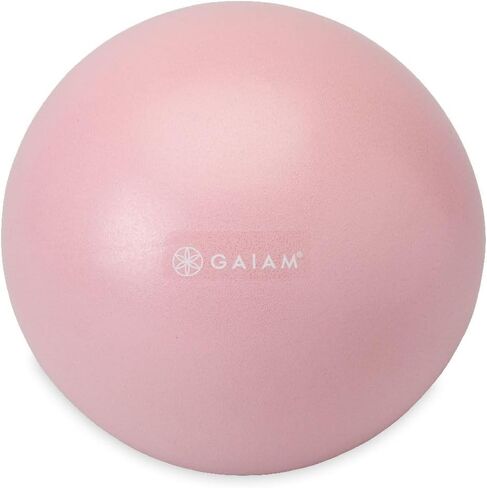 Gaiam Mini Ab Ball, 8 Inch Inflatable Anti-Burst Exercise Ball for Core Strength, Pilates, Yoga, and Physical Therapy, Includes Inflation Straw, Plug & Downloadable Exercise Guide in Saudi Arabia