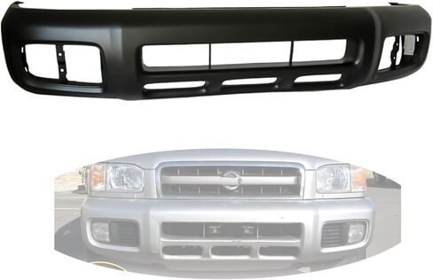 Front Bumper Cover Compatible with 2008-2015 Nissan Armada,OEM #62022ZQ00A & NI1000252-Without Sensor, License Plate, or Tow Hook Cut-Outs,Primed in Saudi Arabia
