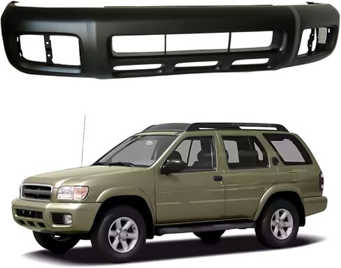 Front Bumper Cover Compatible with 2008-2015 Nissan Armada,OEM #62022ZQ00A & NI1000252-Without Sensor, License Plate, or Tow Hook Cut-Outs,Primed in Saudi Arabia