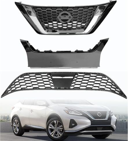 Front Bumper Cover Compatible with 2008-2015 Nissan Armada,OEM #62022ZQ00A & NI1000252-Without Sensor, License Plate, or Tow Hook Cut-Outs,Primed in Saudi Arabia