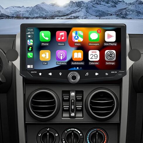 لجيب Wrangler JK Radio 2007 2008 2009 2008 2010 2012 2014 2015 2015 2017 2018 Android 13 Touchscreen Car Stereo Audio Wireless Carplay & Android Auto Bluetooth ، WiFi ، Wireless ، GPS Pantalla Para in Kuwait