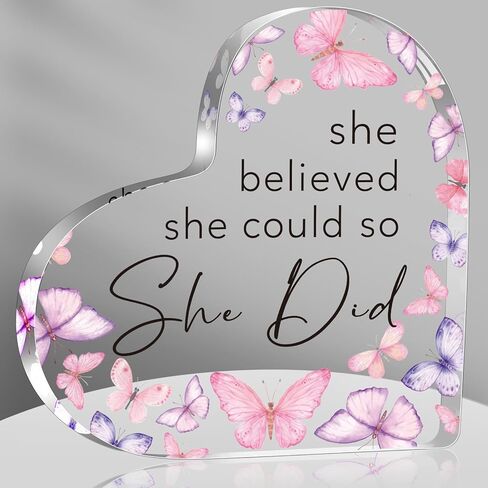Christian Gifts for Women, Spiritual Gifts, Butterfly Inspirational Gifts for Friends Mom Coworker Sister, Christian Decorative Signs Plaques (Blue) in Saudi Arabia