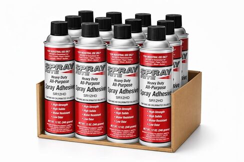 Heavy Duty All-Purpose Spray Adhesive, Low Odor & Water Resistant, SR12HD (1 Can) in Kuwait