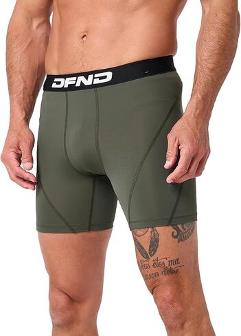 شورت ضغط الفأس النشط للرجال DFND 5 " - 360 درجة انتعاش الضغط المتخرج ، وإغاثة الإصابات والأداء - صنع في الولايات المتحدة الأمريكية in Kuwait