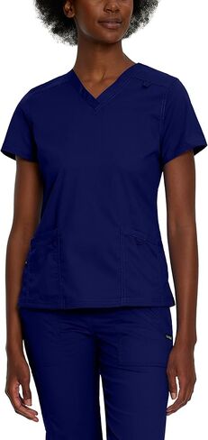 Landau Proflex Tailored Fit Comfort Stretch 3-Pocket Scrub Top for Women 4160 Caribbean MED in Kuwait