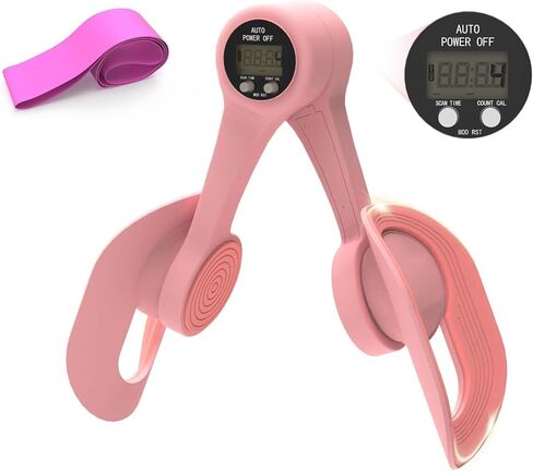 سيد الفخذ ، 360 درجة قابلة للتعديل مدرب عضلات أرضية مع عرض LED ، تمرين الفخذ الداخلي مع شريط مقاومة 20 رطل للنساء ، معدات اللياقة البدنية المنزلية أوراق كوكا أوراق هاواي in Kuwait