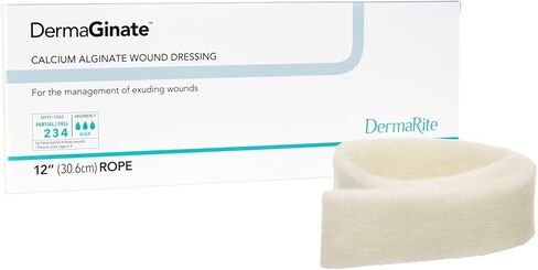 Dermarite Industries Deracinate Calcium Alginate Rope, 12", 5 Count in Kuwait