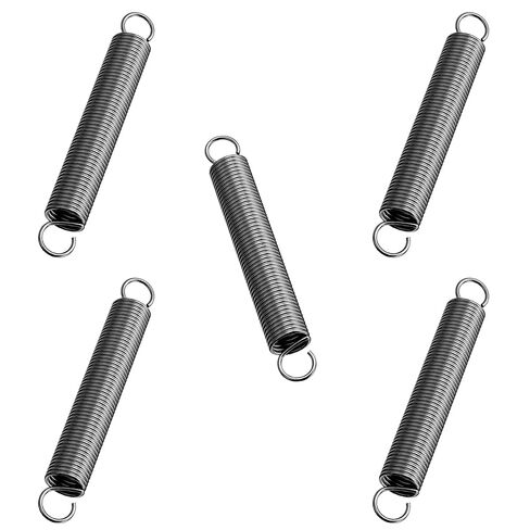 نوابض امتداد 2pcs مع نهايات الخطاف ، الفولاذ المقاوم للصدأ صغير الخطاف المزدوج توتر الزنبرك ديا × OD × الطول الحر ： 1.2 × 10 × 70 مم (0.05 × 0.39 × 2.76in) ، نوابض صغيرة لإصلاح الأثاث DIY in Kuwait