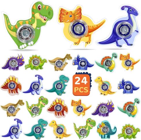 SCIONE 24Pack Mini Fidget Spinner Toys,Rainbow Party Favors for Kids Birthday Party Favors,Return Gifts,Goodie Bags Stuffers,Treasure Box Toy Classroom Prizes in Saudi Arabia