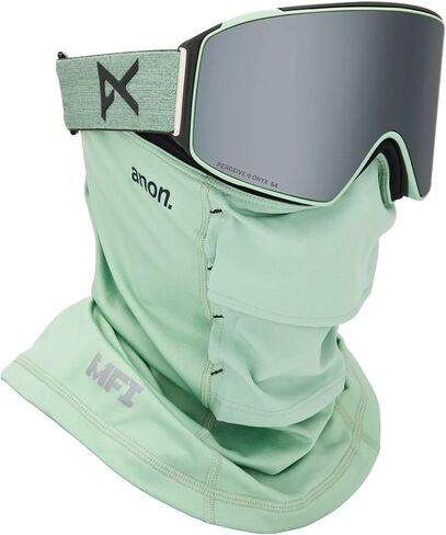 Anon M4 Goggles (Cylindrical) + Bonus Lens + MFI Face Mask, Frame: Smoke, Lens: Perceive Sunny Onyx in Kuwait