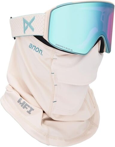 Anon M4 Goggles (Cylindrical) + Bonus Lens + MFI Face Mask, Frame: Smoke, Lens: Perceive Sunny Onyx in Kuwait