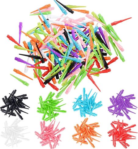CyeeLife 2BA Thread Plastic Tip Dart Points 1000 Pack,Darts Soft Tip,Soft Dart Tips Set, Dart Accessories,Soft Tip Sets in Saudi Arabia