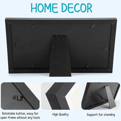 Seencool Paw Print Frame Kit,Dog/Cat Paw Print Kit with No Toxic Clay & No Mess Ink Pad,Pet Paw Print Impression Kit with Customization Tool,Wooden Pet Memorial Frame,DIY Dog Lover Gifts in Saudi Arabia