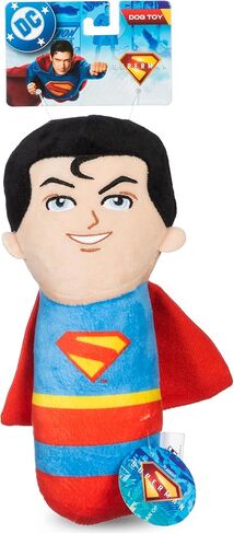 DC Comics Superman Krypto The Superdog Plush Dog Toy – Soft Squeaky Dog Toy with Crinkle Sounds, Cape & Milk-Bone Treat Design, 7.5 Inch in Saudi Arabia