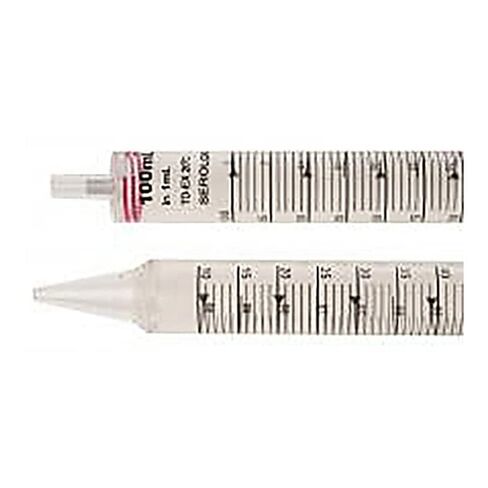 Celltreat 229201B Serological Pipet, 1mL Capacity, Sterile, Individually Wrapped/Bag (Case of 800),Yellow in Saudi Arabia