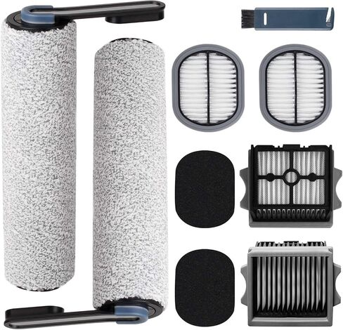 Replacement Roller Brushes & HEPA Filters Compatible with Roborock F25 / F25 ALT Handheld Wireless Vacuum Cleaner - Compatible Accessory Set, 2 Roller Brush and 2 Filters in Kuwait