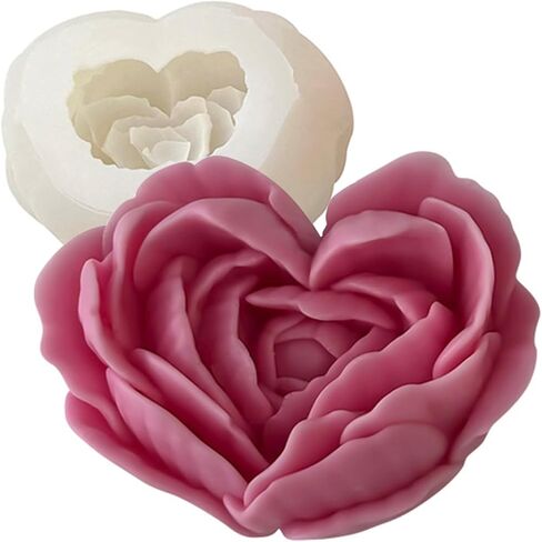 Silicone Candle Molds, 3D Flower Butterfly Silicone Molds, Romantic Atmosphere Design, Colorless, BPA Free, Silicone Molds for Candle Making, DIY, Resin, Wax, Soap, Clay, Chocolate Etc in Saudi Arabia