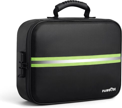 مربع مستندات مقاوم للحريق مع قفل تركيبة ، مقاومة للماء مقاومة للماء آمنة للوثائق المهمة ، الشهادات ، الكمبيوتر المحمول ، جوازات السفر （16''x12''x5 '' '' in Kuwait