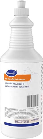 Diversey Red Juice Stain Remover and Carpet Cleaner - Removes Carpet Stains from Red Drinks, Greasy Foods, Chocolate, and More - 32 oz. Squeeze Bottle (6 Pack) in Saudi Arabia