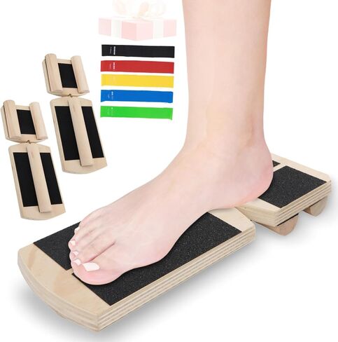 Ankle Balance Board Foot Strengthener - Single Leg Balance Board Foot Exerciser for Sprained Ankle,Posture Corrector, Physical Therapy for Plantar Fasciitis and Toe Stretcher Board for Gym Home in Kuwait