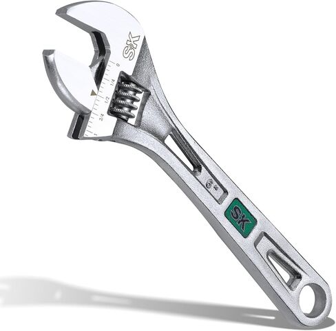 SK 3-Piece Adjustable Wrench Set, 6-Inch, 8-Inch, 10-Inch, Cr-V Steel, SAE & Metric Scales in Kuwait