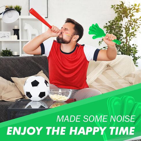 150 Pcs Hand Clappers Noisemakers 7.5 Inch Clappers Noisemakers Plastic Hand Clappers for Birthdays Game Football Sporting Events Cheers Supplies Dance Basketball Football Noisemakers(Red) in Saudi Arabia