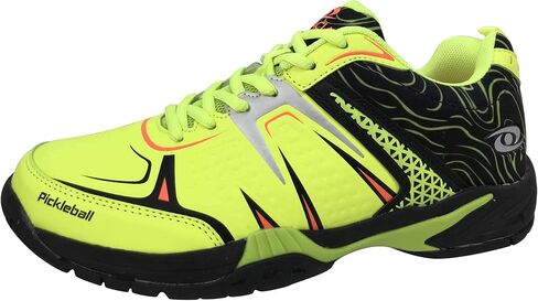 ACACIA Unisex-Adult Pickleball shoes, Lime/Black, 12 in Saudi Arabia