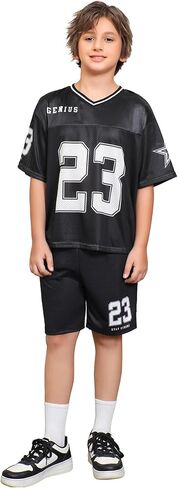 Wdirara Boy's Set Set Set Dumber Dragle Jersey قمصان الصالة الرياضية in Saudi Arabia