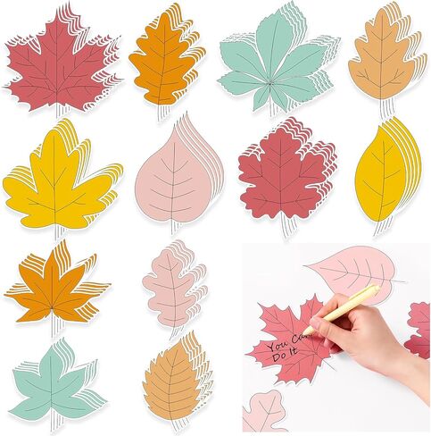 Pajean 60 PCS Boho Fall Decorations for Classroom Autumn Leaves Cetouts Boho Maple Leaf Bulletin Decord Decord Decoration Decoration for Classhor Office Fall Attriciving Party Decor in Kuwait