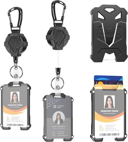 2PackBadge Holder Retractable Clip Id Badge Card Holders in Saudi Arabia