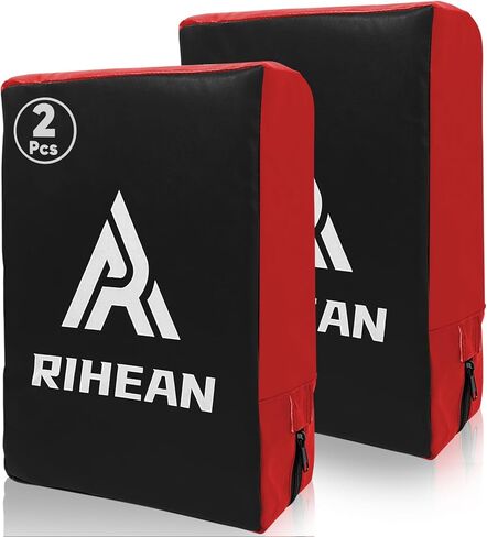 Kicking Shield Kickboxing Pads فنون الدفاع عن النفس، Kick Pad Shield لـ Muay Thai، Taekwondo، MMA PunchingTarget - منطقة حجب كبيرة مع لفافات المعصم in Kuwait
