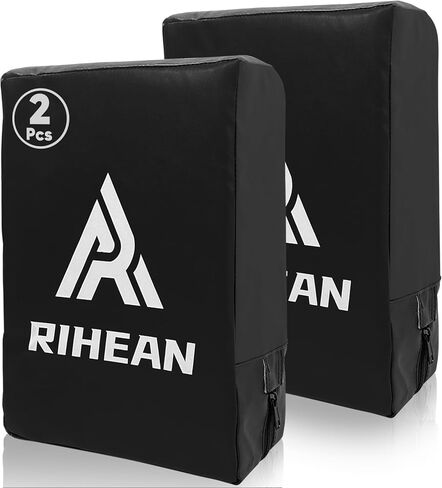 Kicking Shield Kickboxing Pads فنون الدفاع عن النفس، Kick Pad Shield لـ Muay Thai، Taekwondo، MMA PunchingTarget - منطقة حجب كبيرة مع لفافات المعصم in Kuwait