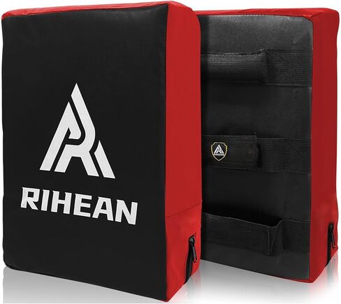 Kicking Shield Kickboxing Pads فنون الدفاع عن النفس، Kick Pad Shield لـ Muay Thai، Taekwondo، MMA PunchingTarget - منطقة حجب كبيرة مع لفافات المعصم in Kuwait