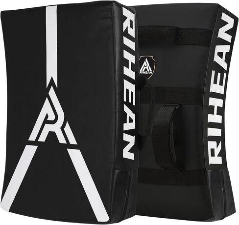 Kicking Shield Kickboxing Pads فنون الدفاع عن النفس، Kick Pad Shield لـ Muay Thai، Taekwondo، MMA PunchingTarget - منطقة حجب كبيرة مع لفافات المعصم in Kuwait