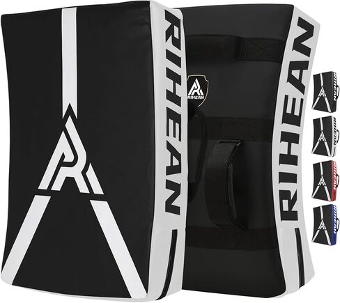 Kicking Shield Kickboxing Pads فنون الدفاع عن النفس، Kick Pad Shield لـ Muay Thai، Taekwondo، MMA PunchingTarget - منطقة حجب كبيرة مع لفافات المعصم in Kuwait