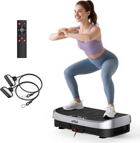 Vibration Plate Exercise Machine - 330lbs Weight Capacity, 120 Speed Levels, 5 Program Modes - Full Body Workout for Home Fitness, Toning & Wellness, LED Display, Low Noise Motor in Kuwait