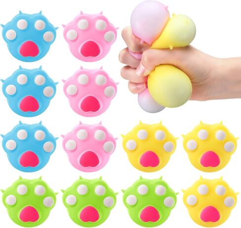 MeOoeck 12 PCS Axolotl Trisp Right Toys كرات الإجهاد للبالغين Mini Axolotl Squeeze Fun Fun Toys Calls Animal Calls for Birthday Party Birth in Saudi Arabia