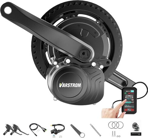 for Tongsheng TSDZ2B Mid Motor : 2024 New 48V 500W Mid Drive Kit - Optional Display, 42T Chainring, Torque Sensor, Mid Mount Electric Bike Conversion Kit for 68-73mm Bottom Bracket in Saudi Arabia