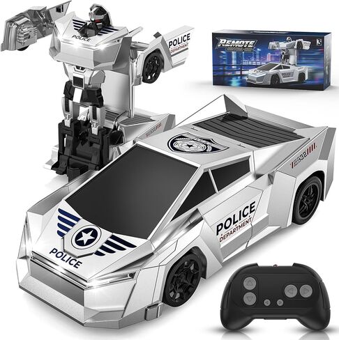 1:24 RC Cars Toys, 2.4GHz All Terrain Remote Control Police Car for Boys 4-7 8-12 with Light, Electric Pickup Truck Christmas Birthday Gifts Toys for Boys Girls in Saudi Arabia
